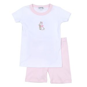 12-18M Girl’s Easter Vintage Bunny Short Pajamas - Pink